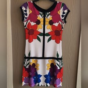 Eva Varro Floral Banded Dress Sz S
